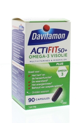 Davitamon actifit 50 plus omega vis 90cp  drogist