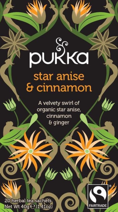 Foto van Pukka thee star anise & cinnamon 20zk via drogist