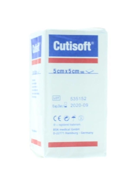 Foto van Cutisoft cotton niet steriel 5 x 5cm 100 via drogist