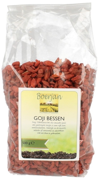 Foto van Boerjan goji bessen 500gr via drogist