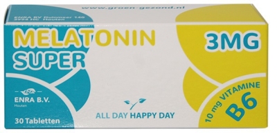 Alldayhappyday melatonine super 3 mg 30tb  drogist