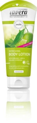 Foto van Lavera bodylotion refreshing met lime en vebena 200ml via drogist